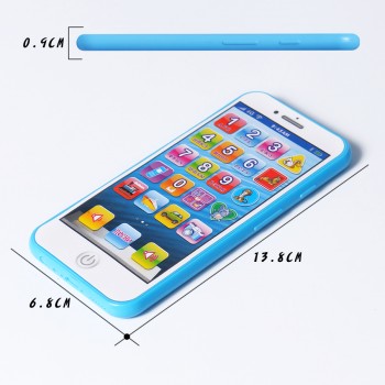 Baby toy phone Childrens music mobile phone baby early learning machine russian language toy phone with light