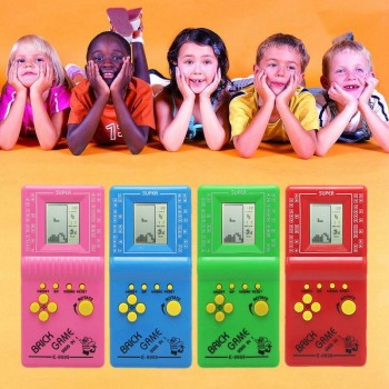 Retro Classic Childhood Tetris Handheld Game Players LCD Electronic Games Toys Game Console Riddle Educational Toys