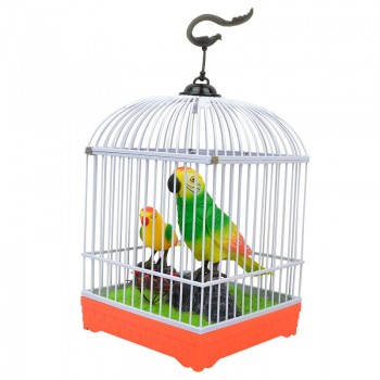 Children Electronic Interactive Talking Toys Pets Simulation Bird Cage Birdcage Kids Christmas New Year Gift Garden Ornaments