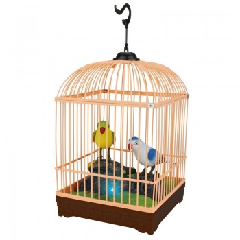 Children Electronic Interactive Talking Toys Pets Simulation Bird Cage Birdcage Kids Christmas New Year Gift Garden Ornaments