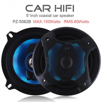 2pcs 5 Inch 150W 3 Way Auto Car Coaxial Horn Hifi Loud Speaker Full Frequency Automobile Stereo Audio Sound Music Loudspeaker