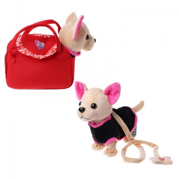Electronic Pet Robot Dog Zipper Walking Singing Interactive Toy With Bag For Children Kids Birthday Gifts