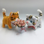 2019 Cute Electronic Pets Cats Dolls Cat Meowth Children Toy Battery Plush Walking Barking Electronic Cat Birthday Toys