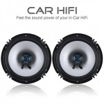 2pcs LaBo 6.5 Inch 100W 2 Way Car Coaxial Hifi Speaker Vehicle Door Auto Audio Music Stereo Full Range Frequency Loud Speaker