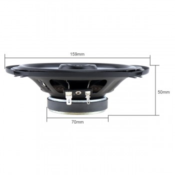 2pcs LaBo 6.5 Inch 100W 2 Way Car Coaxial Hifi Speaker Vehicle Door Auto Audio Music Stereo Full Range Frequency Loud Speaker