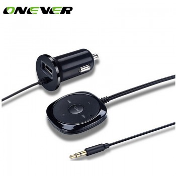 Onever Bluetooth 2.1+EDR Wireless Music Receiver Adapter Handsfree Car Kit AUX Speaker 3.5 mm Jack for Car Speaker Car Charger