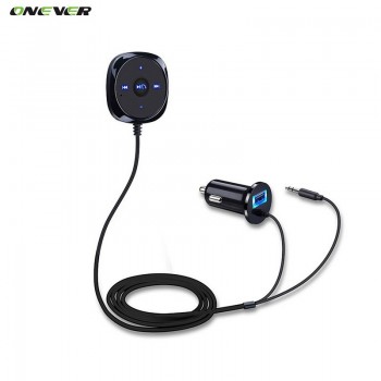 Onever Bluetooth 2.1+EDR Wireless Music Receiver Adapter Handsfree Car Kit AUX Speaker 3.5 mm Jack for Car Speaker Car Charger