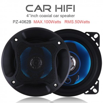 2pcs! Car Speaker 4 Inch 100W 3 Way Auto Car Coaxial Hifi Speakers Horn Audio Music Stereo Full Range Frequency Loudspeaker