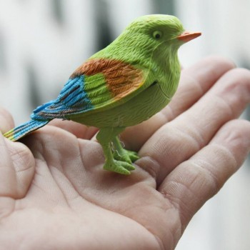 Voice Control Music Bird Toy Simulation Cute Sing Song Bird Toy Doll 2018  Funny Electronic Pet Cage Decoration Toys Morning Bir