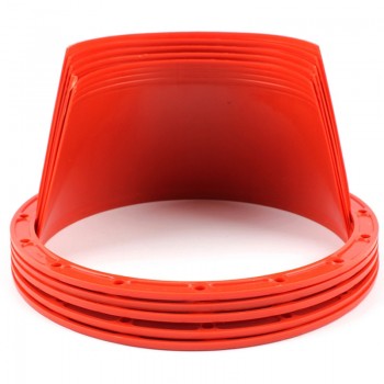 2pcs Car audio refit 6.5-inch speaker waterproof cover audio rust protection pad speaker soft waterproof cover red