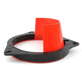 2pcs Car audio refit 6.5-inch speaker waterproof cover audio rust protection pad speaker soft waterproof cover red