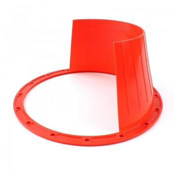 2pcs Car audio refit 6.5-inch speaker waterproof cover audio rust protection pad speaker soft waterproof cover red