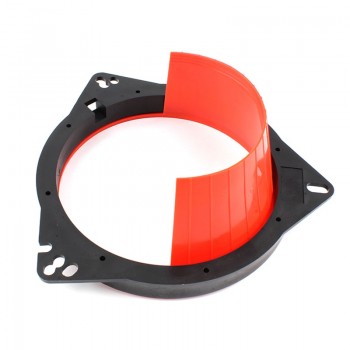 2pcs Car audio refit 6.5-inch speaker waterproof cover audio rust protection pad speaker soft waterproof cover red