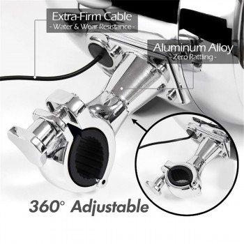 2psc 600W Bluetooth Motorcycle Stereo Speaker Audio System Waterproof Sound Amplifier for Speakers Mp3 Motorcycle Music