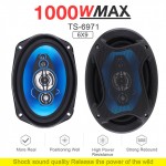 2pcs 6x9 Inch 2 Way 1000W Car Coaxial Auto Audio Music Stereo Full Range Frequency Hifi Speakers Non-destructive Installation