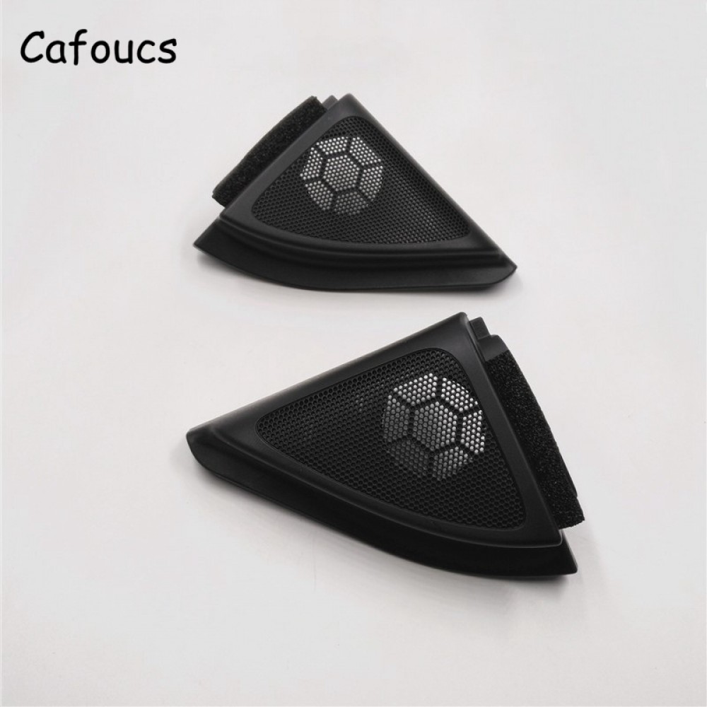 Cafoucs 2pcs/pair For Toyota Corolla Speaker Cover Car Front Door Tweeter Triangle Cover 2006-2013 Accessories