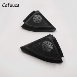 Cafoucs 2pcs/pair For Toyota Corolla Speaker Cover Car Front Door Tweeter Triangle Cover 2006-2013 Accessories