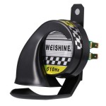 Universal 12V Snail Waterproof Horn for Almost x volts Vehicle Black 135 DB Trucks Car SUV 0.25 kg