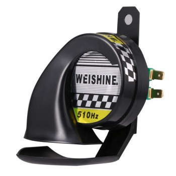 Universal 12V Snail Waterproof Horn for Almost x volts Vehicle Black 135 DB Trucks Car SUV 0.25 kg