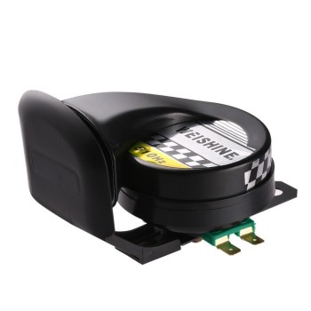 Universal 12V Snail Waterproof Horn for Almost x volts Vehicle Black 135 DB Trucks Car SUV 0.25 kg