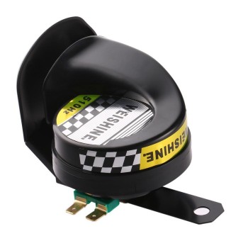 Universal 12V Snail Waterproof Horn for Almost x volts Vehicle Black 135 DB Trucks Car SUV 0.25 kg