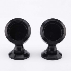 2PCS Audio Car Tweeter Aluminium Base Speaker Boxes High quality Black som automotivo Car Speakers