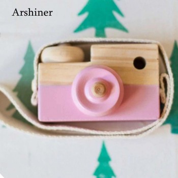 9.5*6*3cm Cute Nordic Hanging Wooden Camera Toys Kids Toys  Room Decor Furnishing Articles for Birthday Gifts