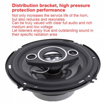 2Pcs 6 Inch 500W Car Speaker Coaxial  Auto Audio Music Stereo Full Range Frequency Hifi Speakers Non-destructive Installation