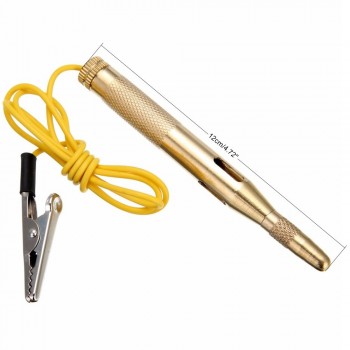 6-24V Test Copper pen Multi-purpose Electric Pencil Electrician Test with Clip Special for Car Audio Tool Samll Size