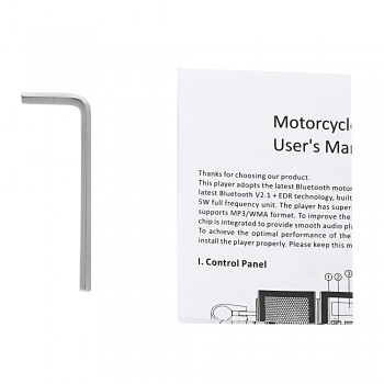 AOVEISE MT487 DC 12V Motorcycle Bluetooth MP3 Music Player Water-resistant LED Display Stereo System Support USB TF Card