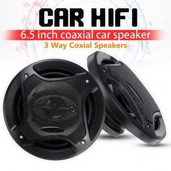 2pcs 6.5 inch 400W 3 Way Auto Car Loudspeaker Coaxial Speakers Horn Audio Music Stereo Hifi Vehicle Car Speaker and Subwoofer