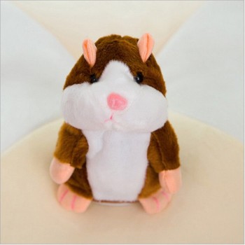 Fashion USA Talking Hamster Repeats What You Say Plush Hamster Repeats Doll Toy Kid Gift