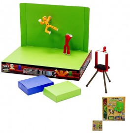 Movie DIY Studio Z Animation Screen Stik Robot Sucker Doll Back to School Gift Toys for Children Kids