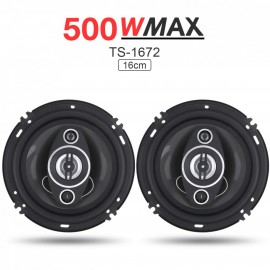 2pcs 6 Inch 16cm 500W Dual-Cone Vehicle Car Coaxial Horn Auto Audio Music Stereo Hifi Speaker Non-destructive Installation