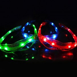 Spider Man luminous glasses Baby Kids Gifts luminous Toys 9 LED Luminous cool flashing light up toy glasses