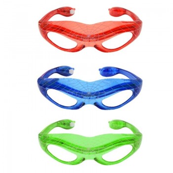 Spider Man luminous glasses Baby Kids Gifts luminous Toys 9 LED Luminous cool flashing light up toy glasses