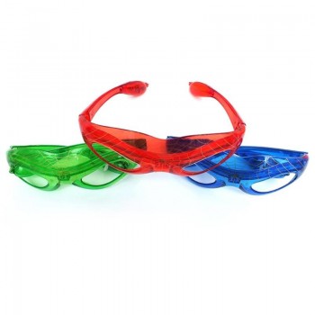 Spider Man luminous glasses Baby Kids Gifts luminous Toys 9 LED Luminous cool flashing light up toy glasses
