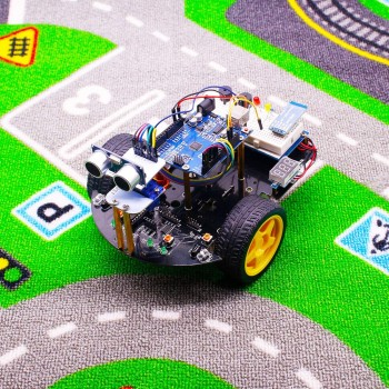 2-in-1 Super Starter Smart Intelligent Robot Car with Tutorial Programmable Stem Toys for Arduino with for UNO R3 Mainboard