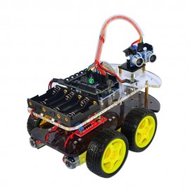 robotica educativa Programmable Toy arduino robot kit Obstacle Avoidance Anti-drop Smart Car Robot Kit for Arduino