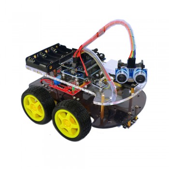 robotica educativa Programmable Toy arduino robot kit Obstacle Avoidance Anti-drop Smart Car Robot Kit for Arduino