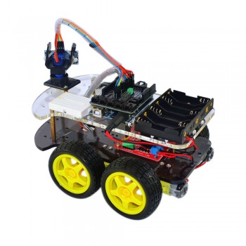 robotica educativa Programmable Toy arduino robot kit Obstacle Avoidance Anti-drop Smart Car Robot Kit for Arduino