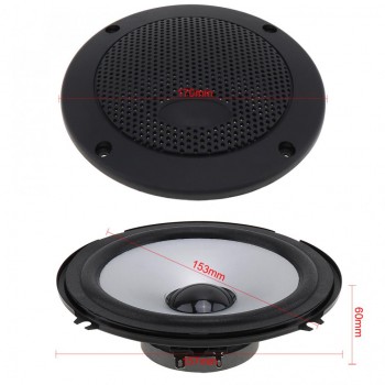1Pair 6 Inch 130W Car HiFi Coaxial Speaker Universal Vehicle Door Auto Audio Music Stereo Full Range Frequency Speakers