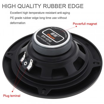 2pcs 5 Inch 100W Car HiFi Coaxial Speaker Vehicle Door Auto Audio Music Stereo Full Range Frequency Speakers for Cars