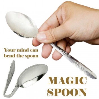 Magic Trick Idea bending spoon Gimmick Perfect Mind Bend Spoon Bending Naughty Joke Kids Toys Magic spoon