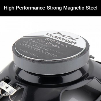 2pcs 5 Way 6x9 Inch 600W Car Coaxial Hifi Speakers Auto Music Stereo Full Range Frequency Speaker Non-destructive Installation