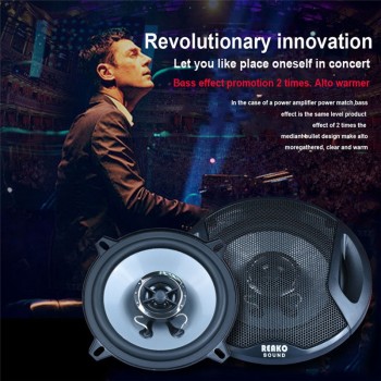 2pcs 5 Inch 2-Way 50W Universal Car Coaxial Speakers 4OHM Vehicle Automobiles Auto Stereo Audio Loud Speaker Loudspeaker