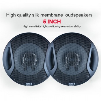 2pcs 5 Inch 2-Way 50W Universal Car Coaxial Speakers 4OHM Vehicle Automobiles Auto Stereo Audio Loud Speaker Loudspeaker