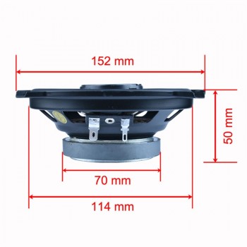 2pcs 5 Inch 2-Way 50W Universal Car Coaxial Speakers 4OHM Vehicle Automobiles Auto Stereo Audio Loud Speaker Loudspeaker