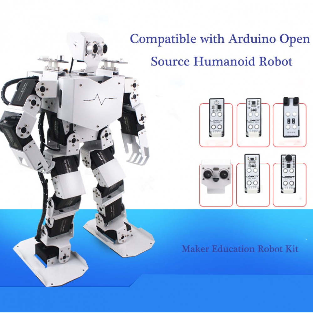 DIY Humanoid Robot Secondary Development Kit Compatible with Arduino Programming Robot Kit Kids Educational Toys