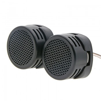 ZYHW Brand 2 Pcs Black Plastic Dome Car Auto Tweeter Speakers